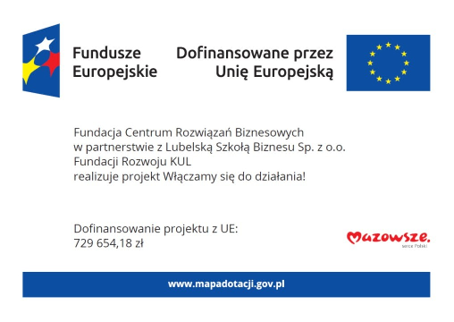 plakat dofinansowania