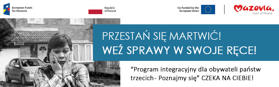 Plakat: Poznajmy się - program integracyjny dla obywateli państw trzecich