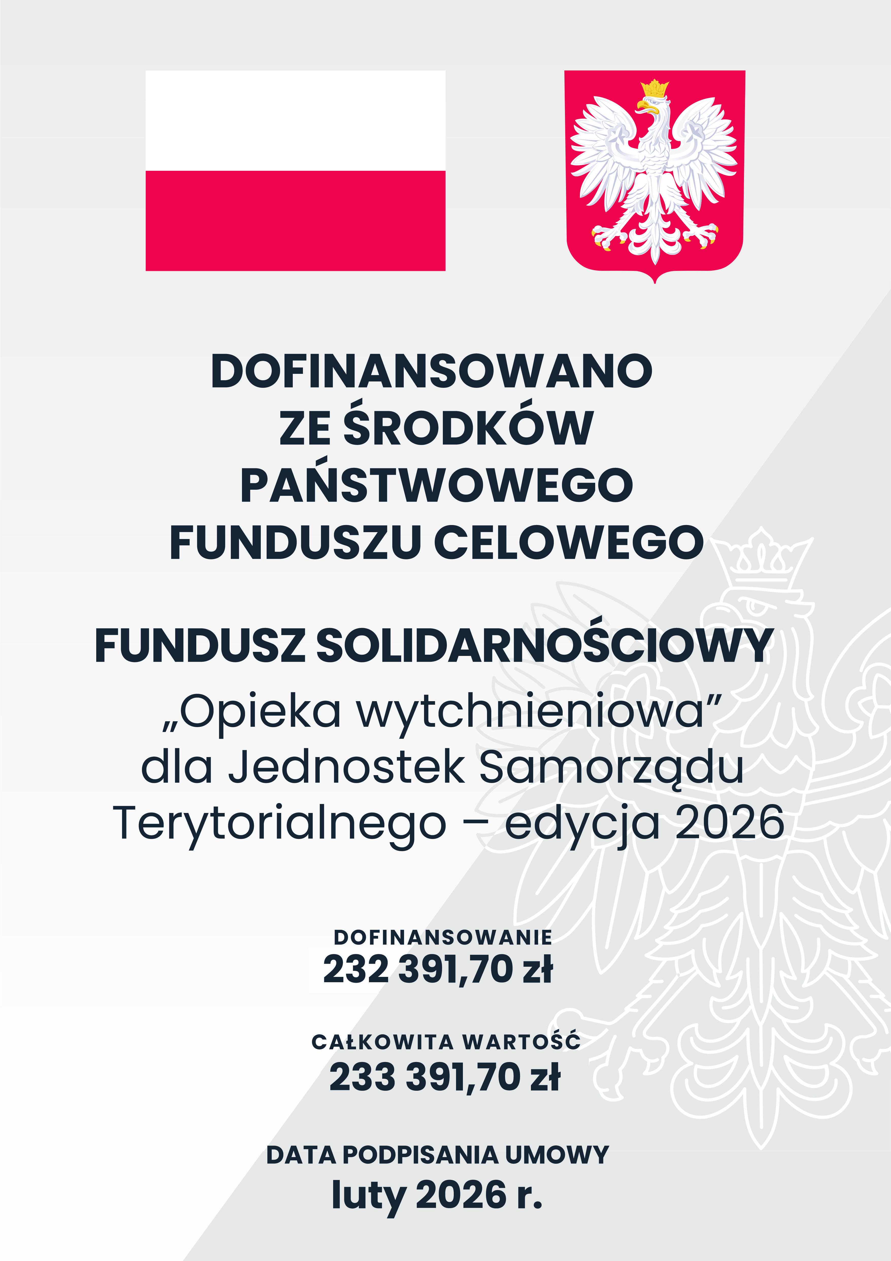 Plakat Opieka wytchnieniowa