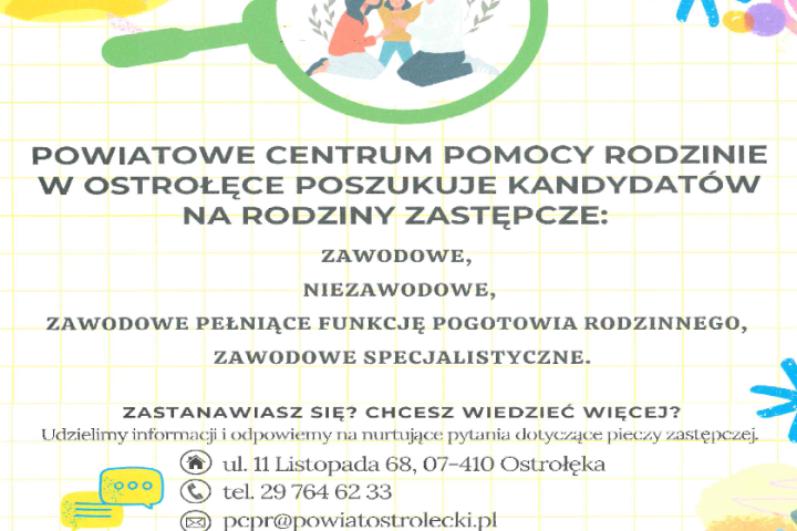 PCPR w Ostrołęce poszukuje kandydatów